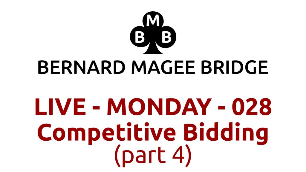 Bmb 3840x2160 live 028 monday competitive bidding part 4