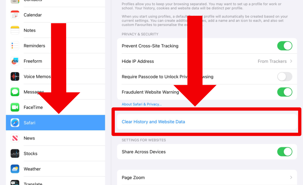 Clear Cache Safari Ipad 2
